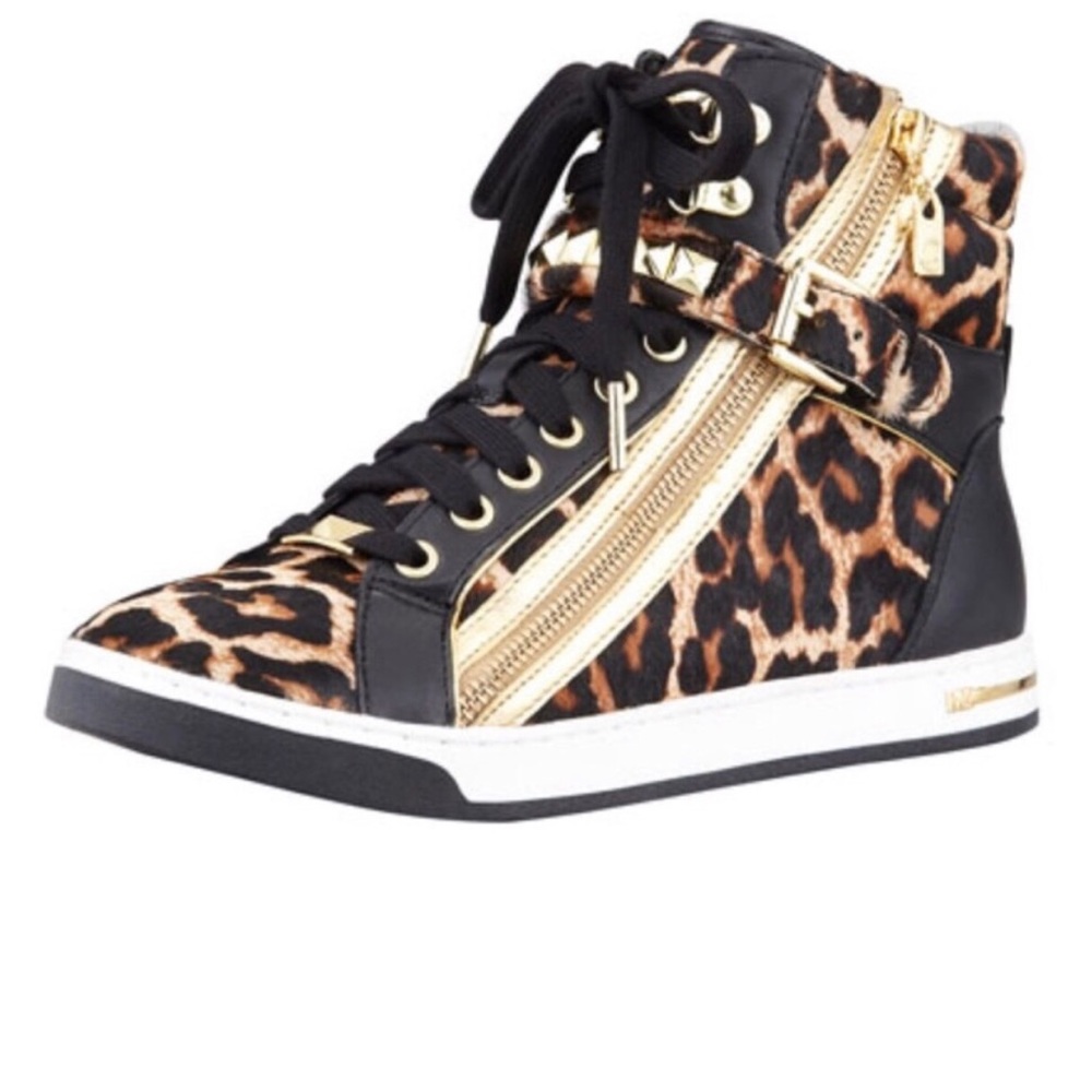 Micheal Kors Glam studded high top shoes